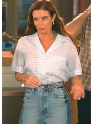 Sweet Magnolias S05 JoAnna Garcia Swisher Check Shirt