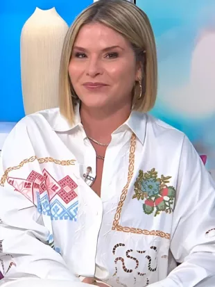 Today Show Jenna & Sheinelle Jenna Bush Hager Embroidered Shirt