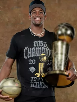 New York Knicks 2026 NBA Champions Black T-Shirt
