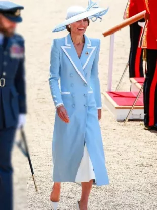 Kate Middleton Trooping The Colour 2026 Blue Coat