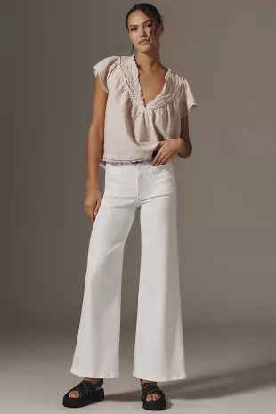 Le Slim Palazzo Modernist Pocket High-Rise Wide-Leg Jeans