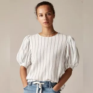 Puff-sleeve Top