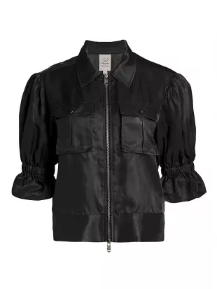 Holly Puff-Sleeve Utility Jacket