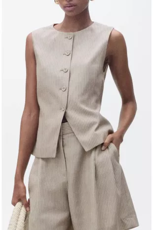 Vivian Stripe Suit Vest