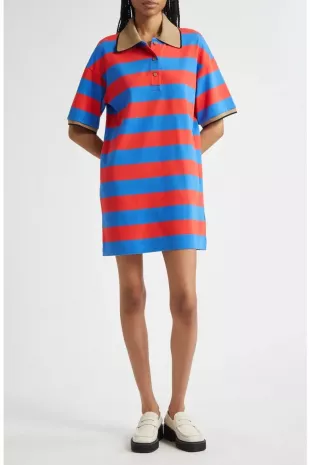 Referenssi Stripe Cotton Polo Tunic
