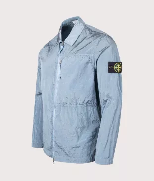 Nylon Metal Overshirt in Steel Blue