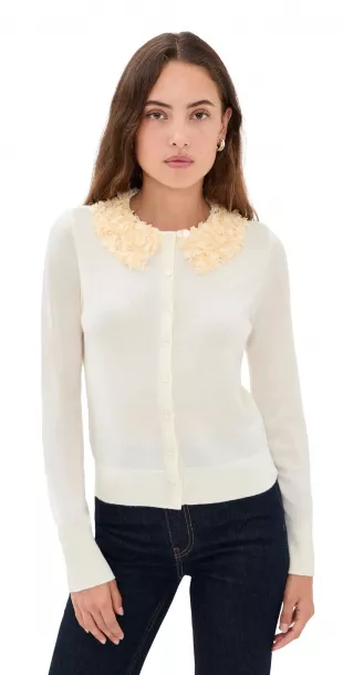 Anna Embellished Wool Cardigan