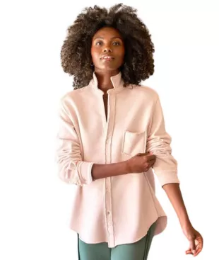 Sweatshirt Button-Up