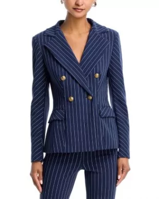 Goldas Pinstriped Double Breasted Blazer