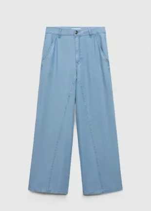 Wideleg Lyocell Trousers