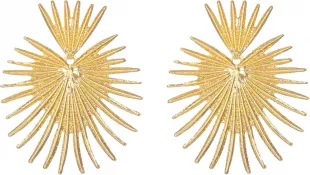 Gold Star Statement Earrings