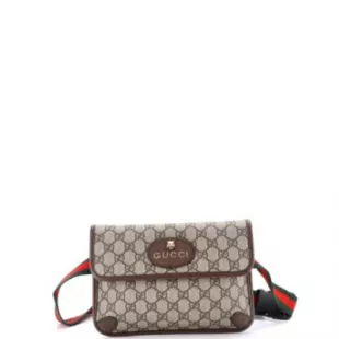 Neo Vintage Flap Belt Bag GG Coated Canvas