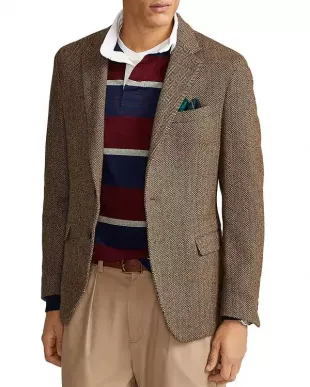 Soft Herringbone Sport Coat