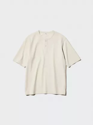 Dry Waffle Henley T Shirt