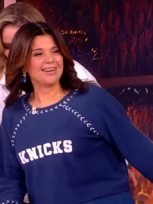 The View Ana Navarro Knicks Blue Sweater