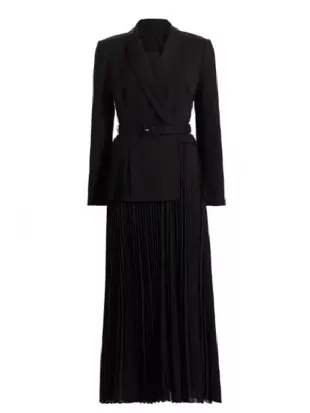 Brooke Logan The Bold and the Beautiful Black Pleated Blazer Dress