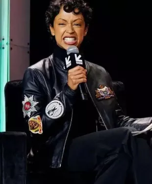 Shop SXSW 2026 Liza Koshy Leather Jacket - Oskar Jacket