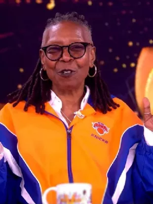 The View 2026 Whoopi Goldberg NY Knicks Colorblock Jacket
