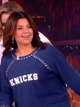 The View 2026 Ana Navarro Blue Knicks Sweater