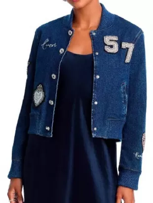 Not Suitable For Work Amy Pascarelli Embellished Denim Jacket