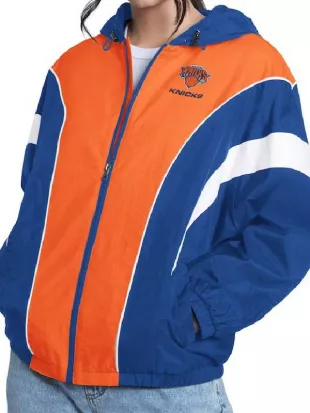The View Whoopi Goldberg New York Knicks Colorblock Jacket