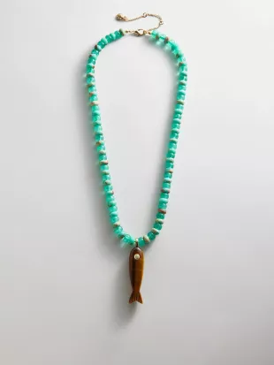 Sun Drift Semi-Precious Pendant Necklace