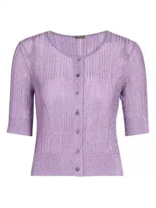 Remy Metallic Knit Cardigan