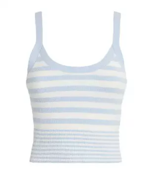 Terry-knit Striped Tank Top