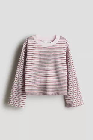 Long-Sleeved Cotton Jersey Top