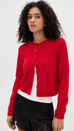 Clara Cashmere Crew Cardigan