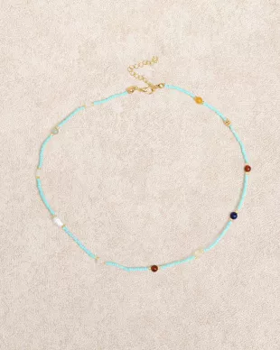 Blue Beads Necklace