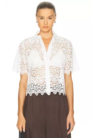 The Deco Eyelet Top