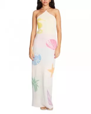 Barbara Seashell Print Cover Up Dress