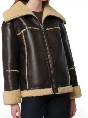 Not Suitable For Work Abby Chilukuri Faux Shearling Jacket