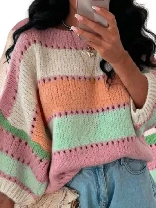 Baylen Out Loud S03 Baylen Dupree Striped Sweater