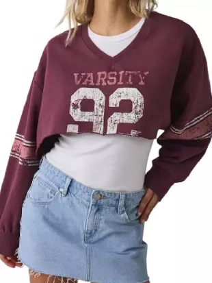 Abby Chilukuri Not Suitable For Work Cropped Sweatshirt