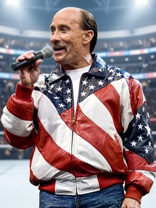 Lee Greenwood American Flag Jacket