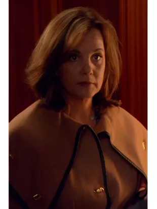Gossip Girl S05 Margaret Colin Camel Cape Coat