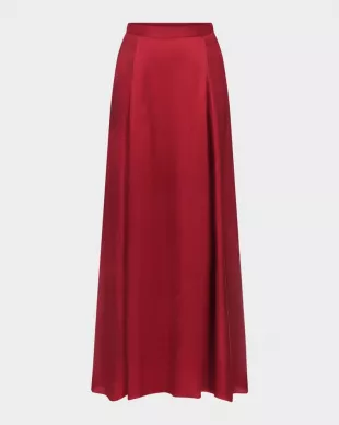 Flowy Silk Maxi Skirt