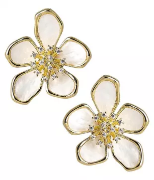 Elinore Mother of Pearl Floral Earring