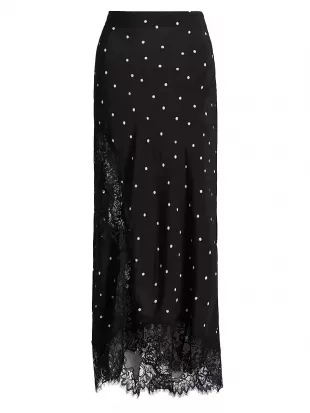 Olivia Polka Dot Midi-Skirt