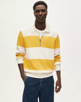 Heritage Cotton Quarter-zip Sweater