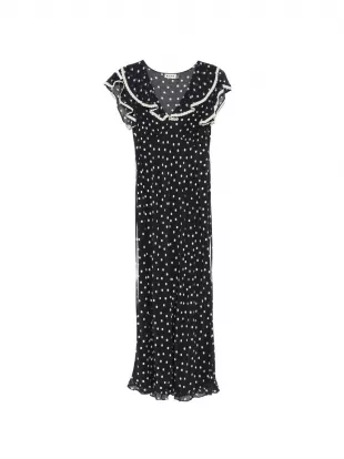 Beyhea polka-dot Ruffled Maxi Dress