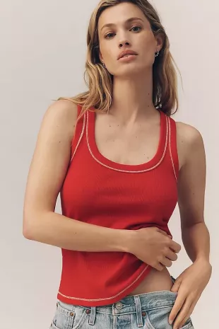 Sunny Scoop-Neck Tank