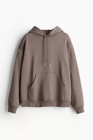 Hoodie in Dark Taupe