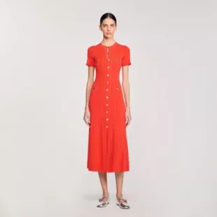 Short Sleeve Knit Maxi Dress