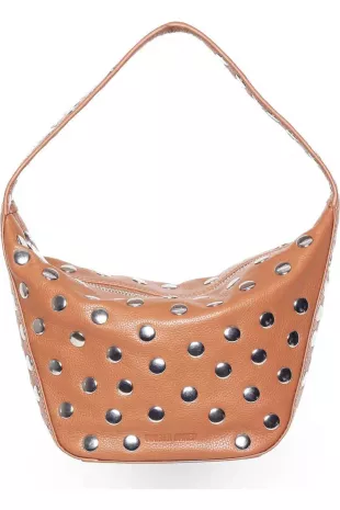 Hendrix Stud Leather Shoulder Bag