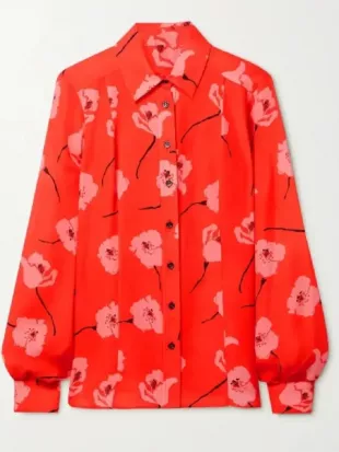 Americas Sweethearts S03 Kelli Finglass Floral Print Shirt
