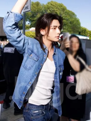 Los Angeles Hyunjin Blue Jacket