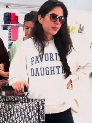 Michelle Saniei The Valley S03 White Graphic Sweatshirt